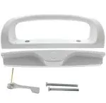 Patio Door Handle Set, Replacement Sliding Door Handle Set (Non-Keyed) - White