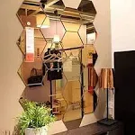 12Pcs 3D Mirror Hexagon Vinyl Removable Wall Sticker Decal Home Decor Art DIY_sh