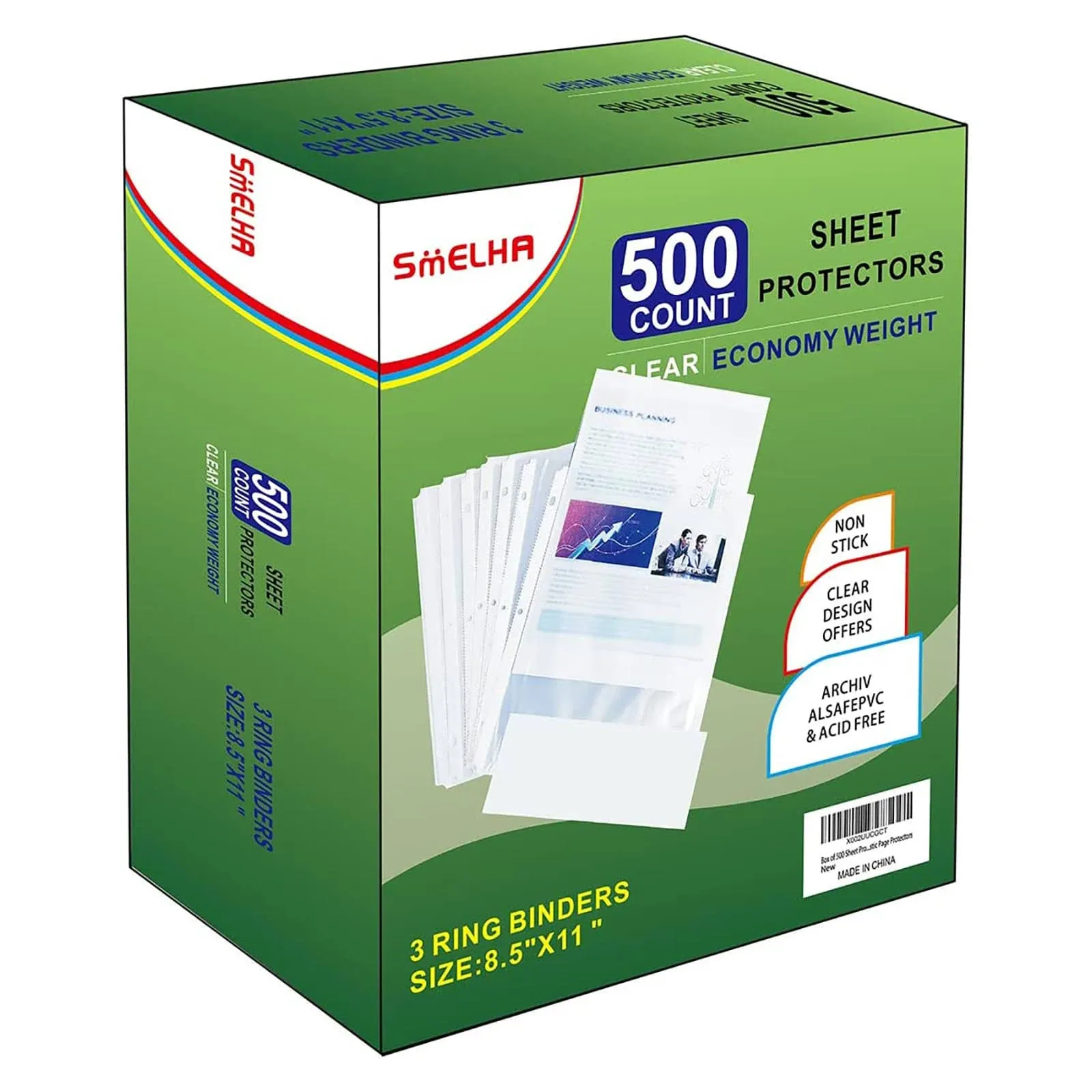 Sheet Protectors 500 Page Page Protector 8.5 x 11 Upgraded Thick Material