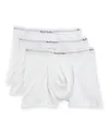 Three-pack Stretch-cotton Boxer Briefs In White