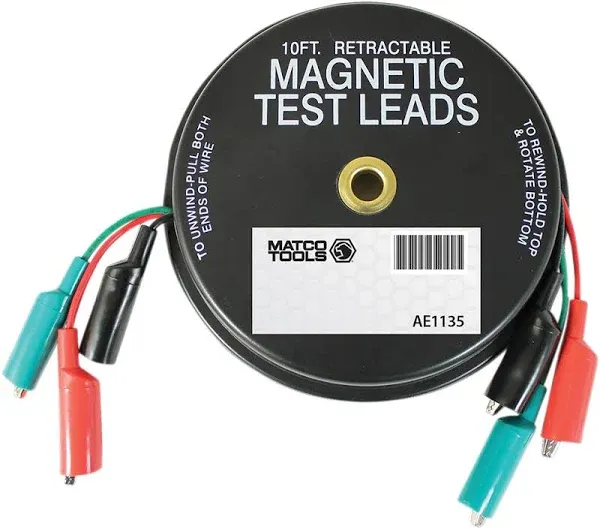 "LANG TOOLS Retractable Test Lead - 10' 1135"