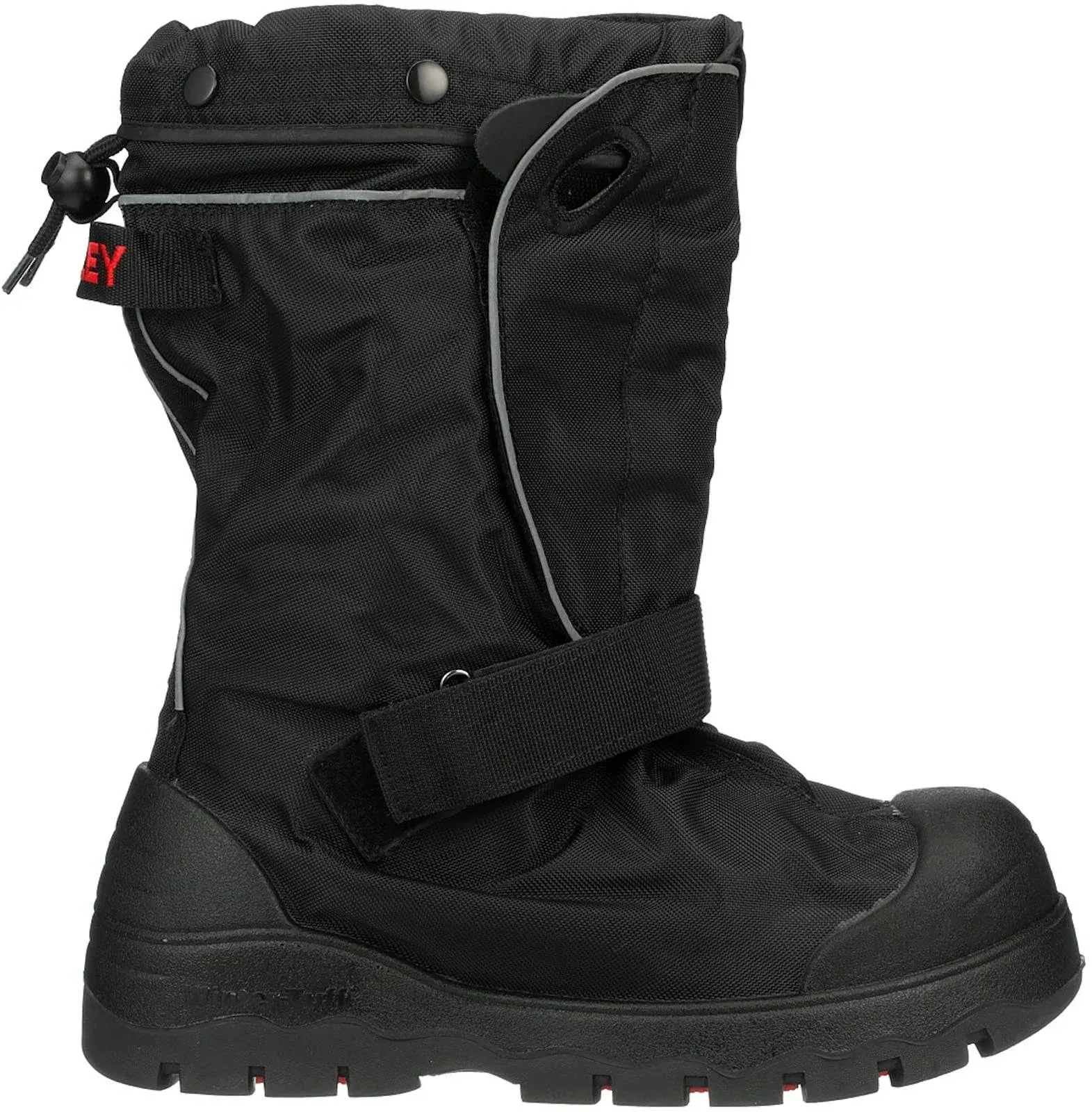 Tingley 7500G.SM ORION 14" Plus 6" Roll-A-Way Gaiter, Reflective Accents, Black, Two Tone Black and Red Cleated Outsole, Size: Small