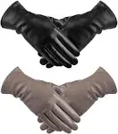 TOSWAKE Women's Leather Gloves