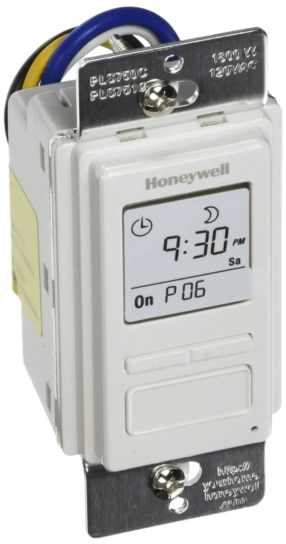 Honeywell PLS750C1000 Econoswitch Programmable Switch White