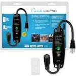 Lutron - Caseta Outdoor Smart Plug - Black (PD-15OUT-BL)