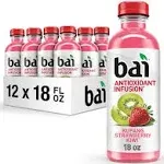 Bai Kupang Strawberry Kiwi, Antioxidant Infused Beverage, 18 fl oz bottle (Pack of 12)