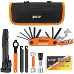 Bicycle Repair Bag &amp; Bicycle Tire Pump, Home Bike Tool Portable Patches Fixes, 