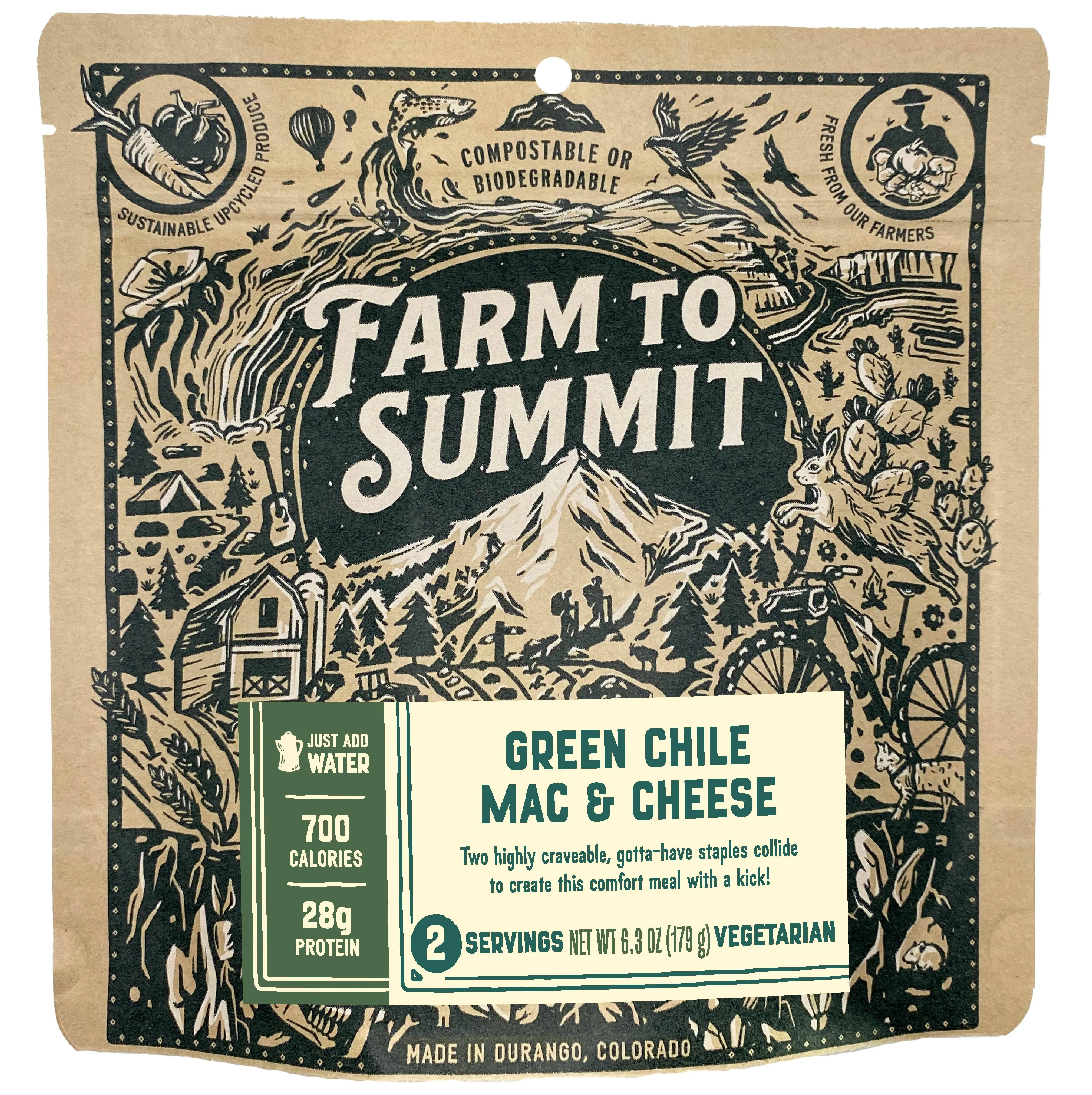 Farm to Summit Green Chile Mac and Cheese