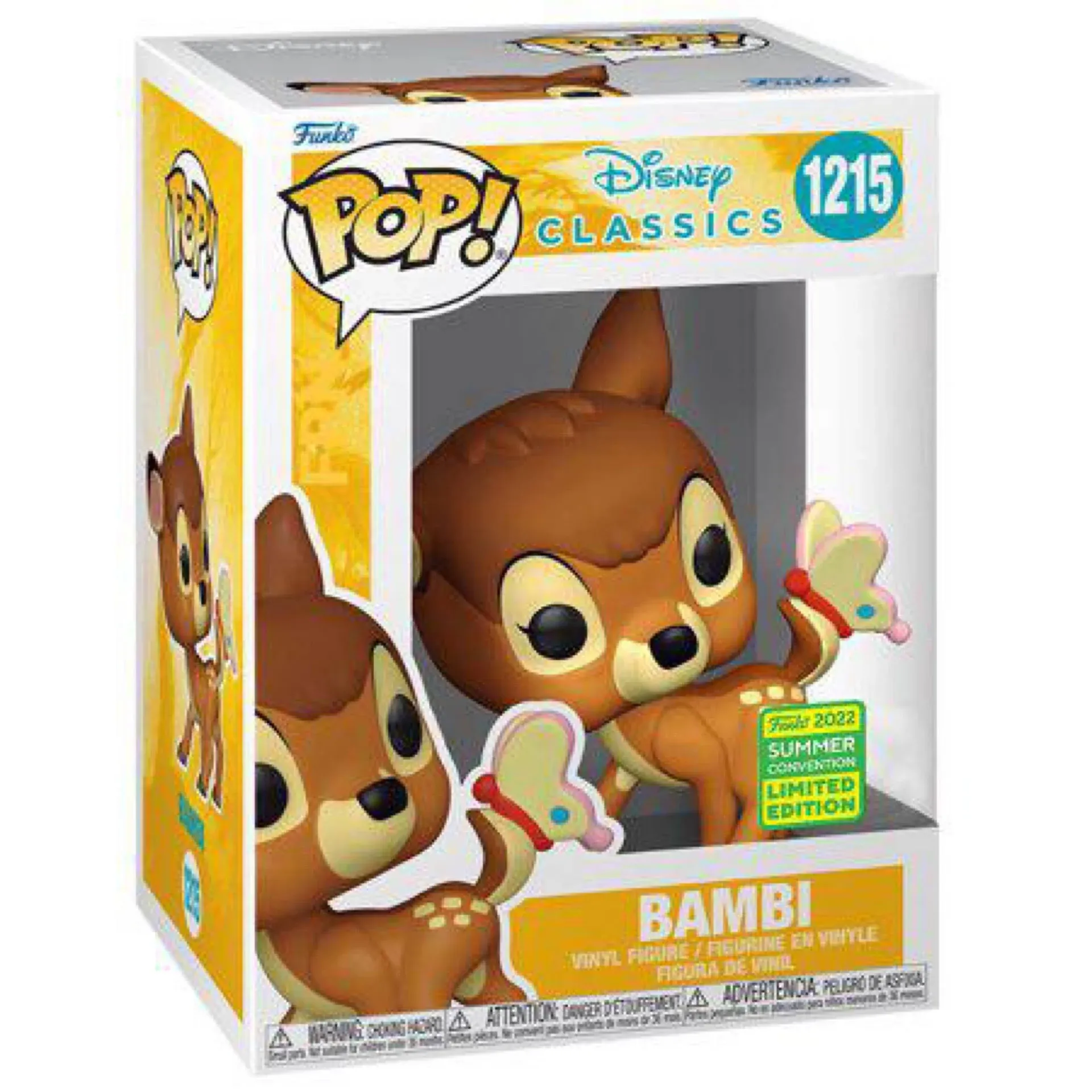 Bambi Disney Classics SDCC 2022 Summer Convention Exclusive Pop! Vinyl #1215