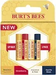 Burt&#039;s Bees Beeswax Natural Moisturizing Lip Balm 4 Pieces - NEW