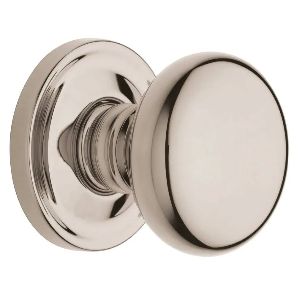 Baldwin Classic Knob 5048 Rose Half Dummy Lifetime Polished Nickel