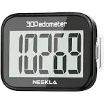 NESKLA 3D Pedometer for Walking Simple Step Counter for Walking with Large Digital Display