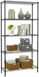 Wire Shelving Unit Commercial Metal Shelf Adjustable Rack Strong Steel 36×14×7