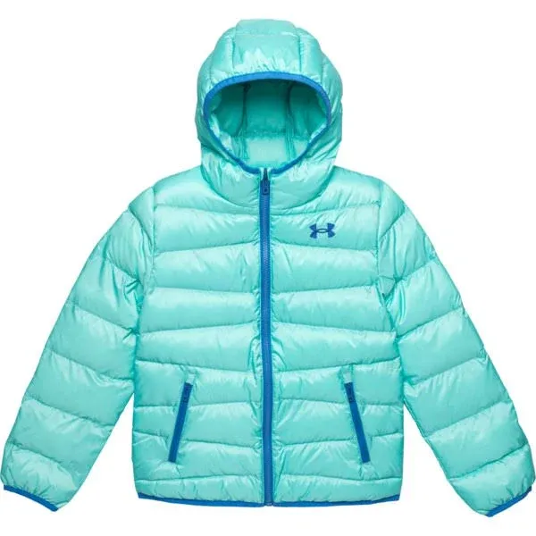 Under Armour Girls' Prime Puffer Jacket - Blue, Youth Large