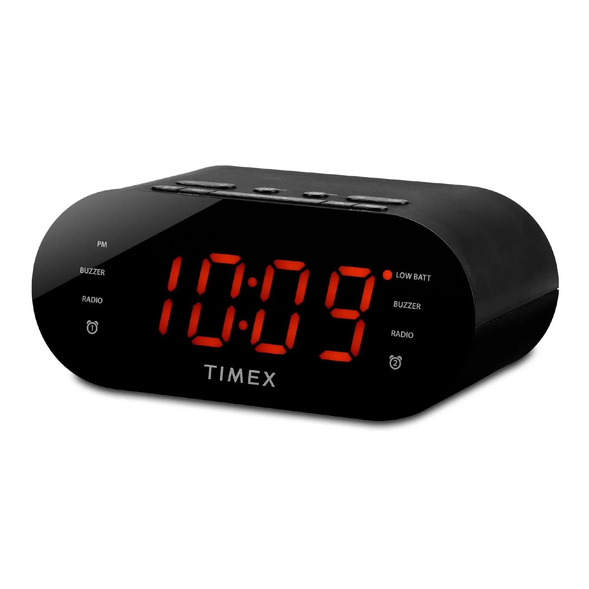 Timex AM-FM Dual Alarm Clock Radio with Digital Tuning (Gunmetal Gray)