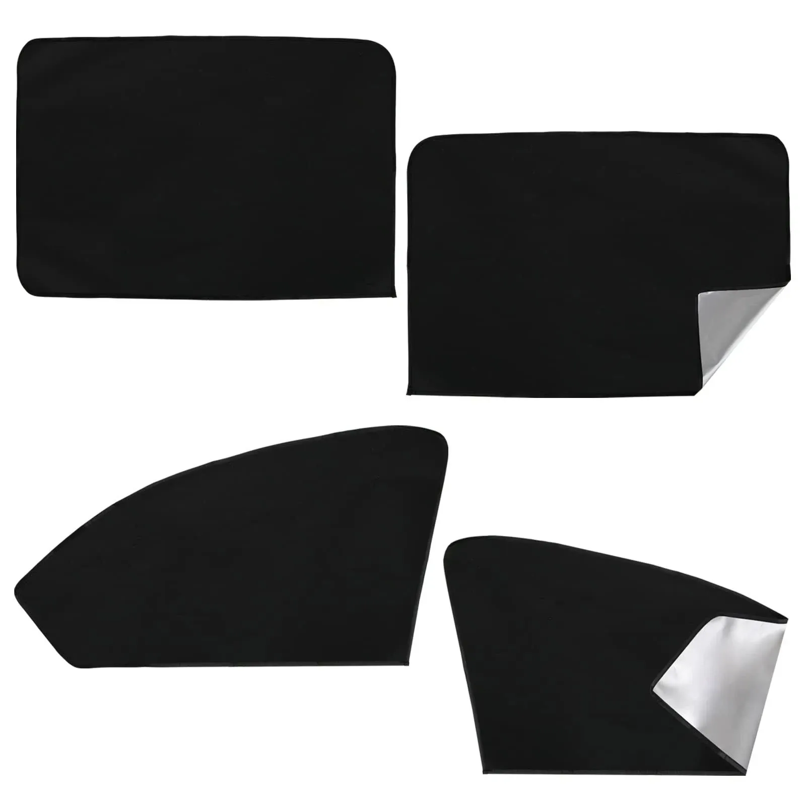 BOHAIPAN 4 Pcs Car Side Window Sun Shades, Magnetic Car Window Shade Sunshades ...