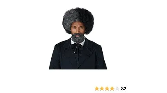 Brand New Frederick Douglass Civil War Adult Costume Wig and Goatee