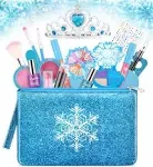 Kids Makeup Kit for Girls, Washable Real Makeup Set for Little Girls, Princess F