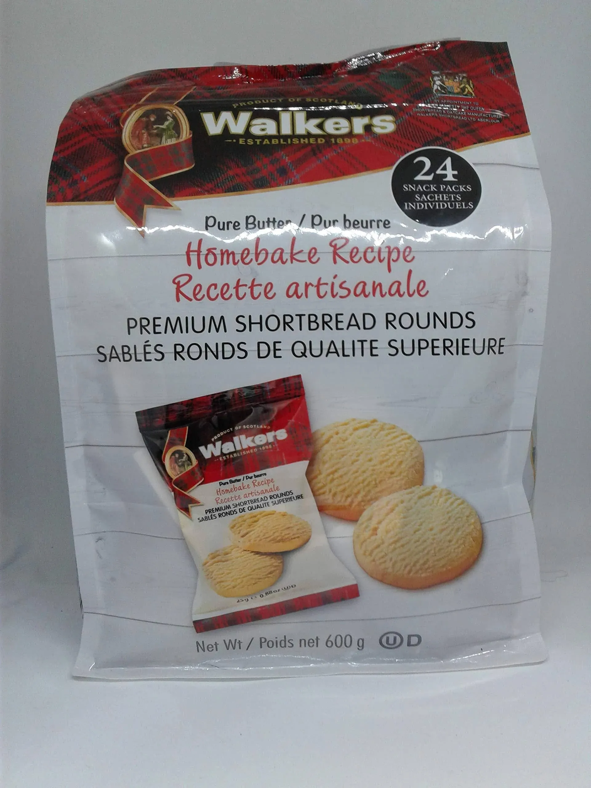 Walkers Premium Shortbread Rounds 24 Snack