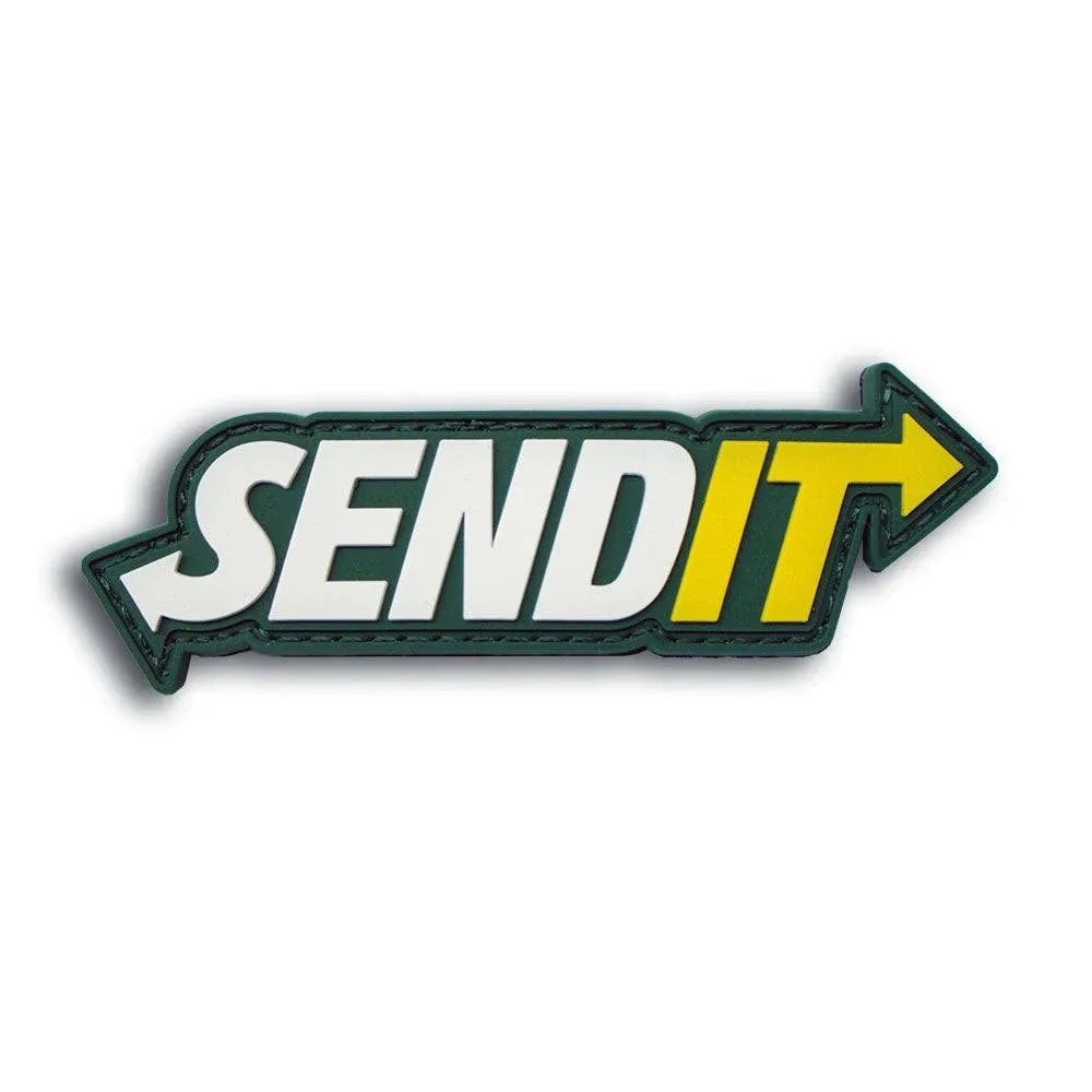 "Send It" PVC Morale Patch - Funny Morale, Tactical, Military Patch - Military Patches - Perfect for Your Tactical Military Army Gear, Backpack, Cap, Vest