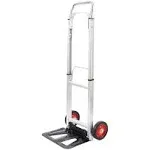 Hand Truck Dolly Aluminum Foldable Hand Cart With 6&#034; Wheels 220 Lb Capaci