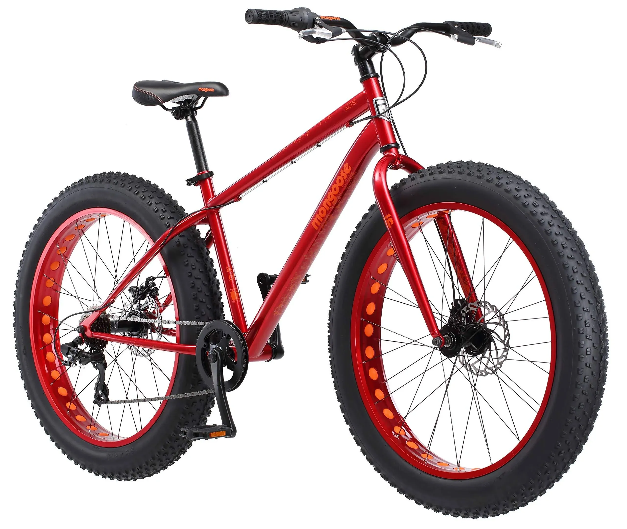 Aztec Mens and Womens Fat Tire Bike, 18-Inch Steel Frame, 26-Inch Wheels, 4-Inch