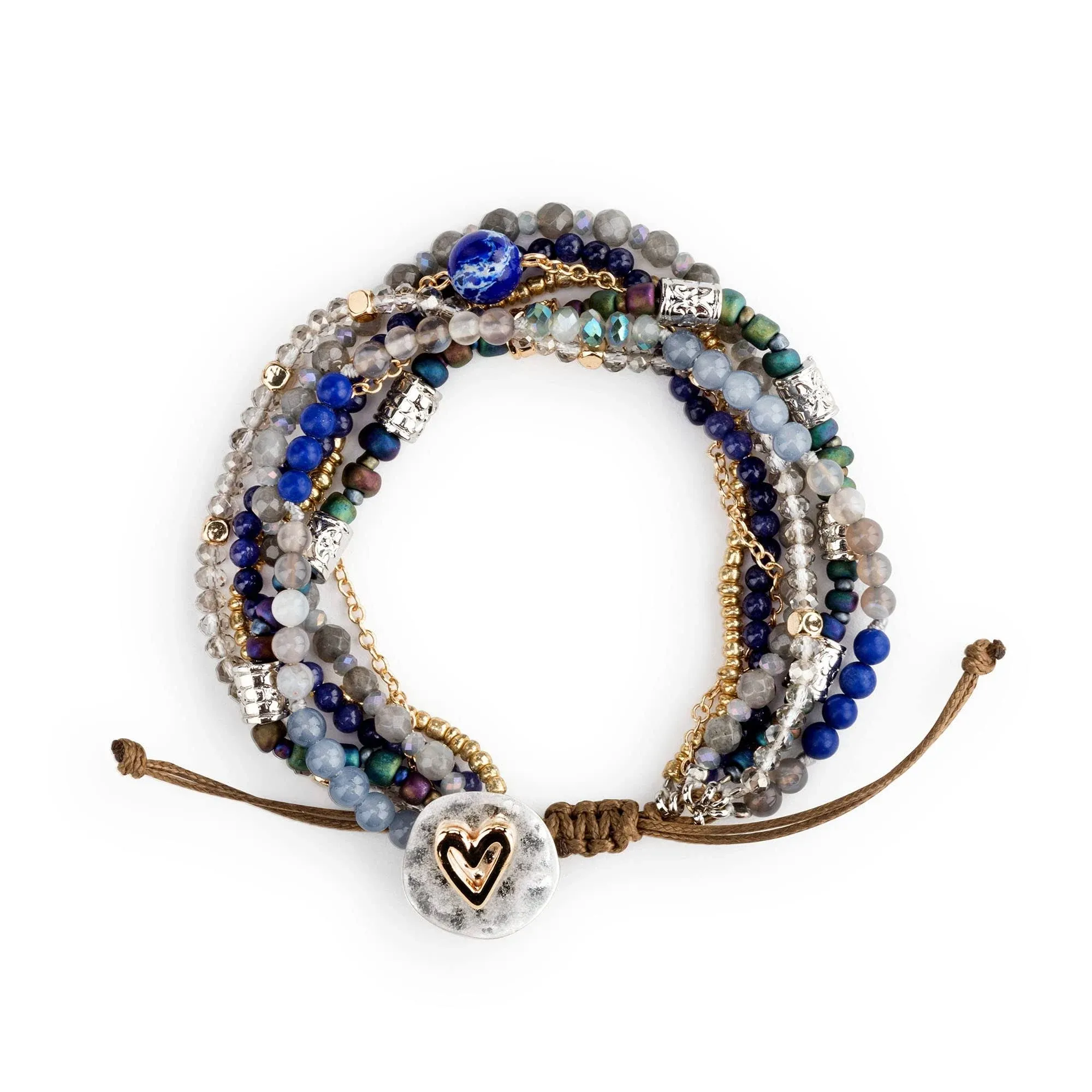 Beaded Love BRACELET/INDIGO