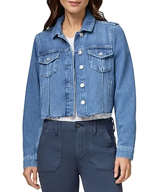 Rowan Box Pleat Crop Denim Jacket