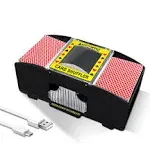 Ni-SHEN Casino Automatic Card Shuffler USB/Battery Operated for Family Party Poker/Blackjack/UNO(1-2 Deck Card Shuffler)