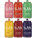 bubly Sparkling Water, Citrus Variety Pack, 12oz Cans (18 Pack), zero calories & zero sugar