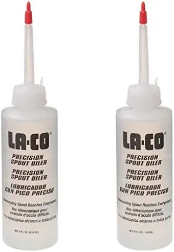 LA-CO 4 Ounce Precision Spout Oiler - 2 Pack