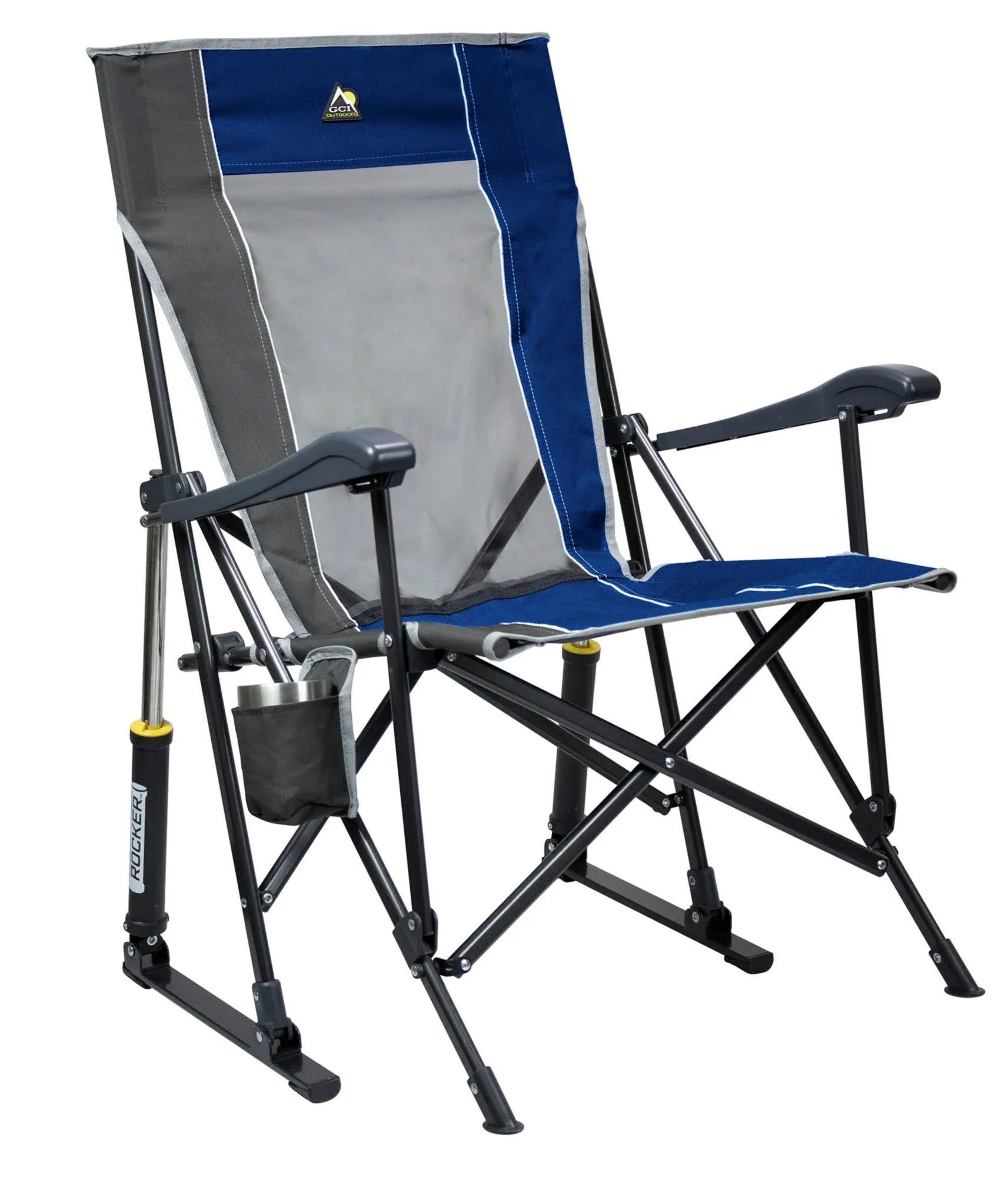  RoadTrip Rocker Foldable Rocking Camp Chair, Blue