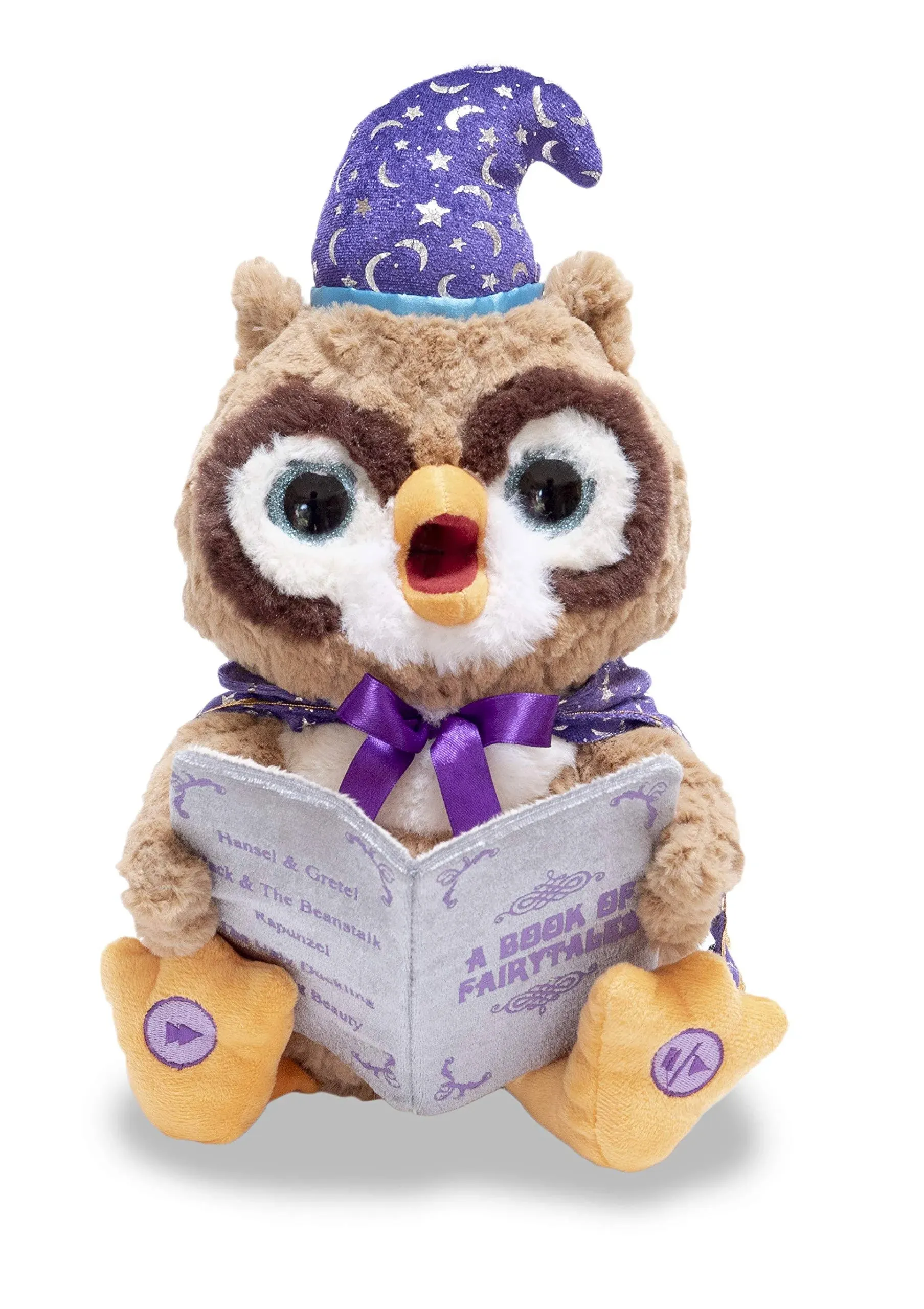 Cuddle Barn Plush Wizard Octavius Owl Storytelling