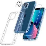 Tauri 5-in-1 Defender iPhone 13 Case | Not-Yellowing, 2x Tempered Glass Screen Protector, 2x Camera Lens Protector, Military-Grade Drop Protection,