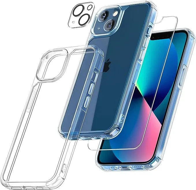 Tauri 3 in 1 Clear Case for iPhone 13