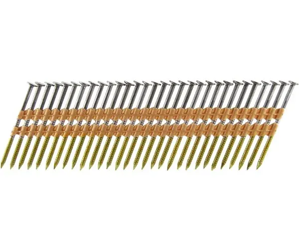 B&C Eagle A238X113R/22 Round Head 2-3/8-Inch x .113 x 22 Degree Bright Ring Shank Plastic Collated Framing Nails (500 per box)