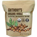 Anthony's Organic Whole Cloves