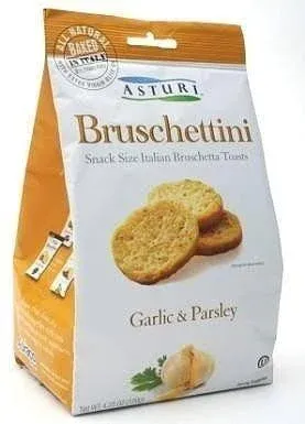 Asturi Garlic and Parsley Bruschettini (Case of 2) 4.23oz