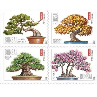 USPS Bonsai Tree Booklet Stamps