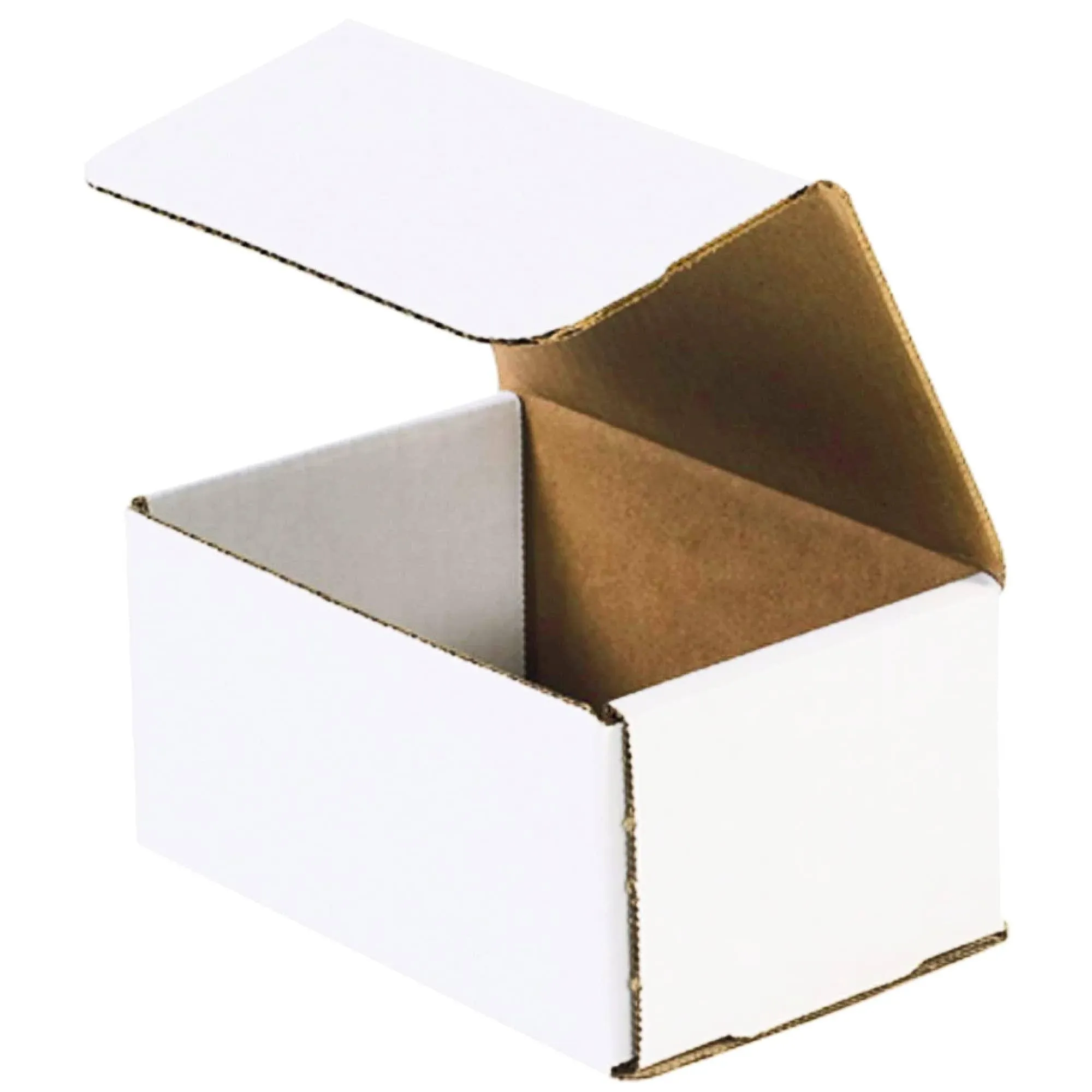 6 x 4 x 3" White Corrugated Mailers