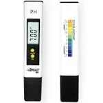 Divolight Water Tester PH Meter, Digital PH Meter 0.01 PH High Accuracy Water Quality Tester with 0-14 PH Measurement Range for