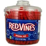 Red Vines Original Red Licorice Twists Candy - 3.5 lb jar