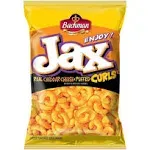 Bachman Jax Cheddar Cheese Puffed Curls 8.5 Oz Bags (3 Bags)