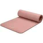 Retrospec Solana Yoga Mat Thick w/Nylon Strap for Men & Women