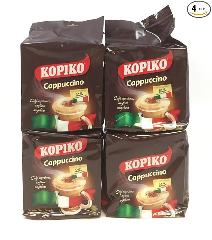 Kopiko Cappuccino Instant Coffee with Choco Granule (2 Pack)