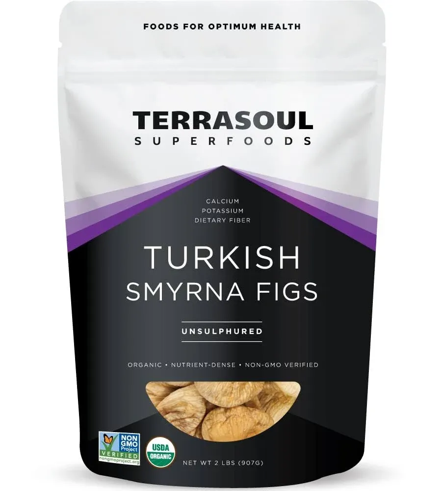 Terrasoul Superfoods Organic Turkish Smyrna Figs, 6 Lbs (Pack of 3) - No Added Sugar | Unsulphured | Perfectly Dried