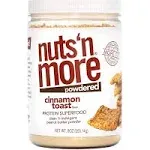 Nuts ‘N More Cinnamon Toast Peanut Butter Powder, All Natural Keto Snack, Low Carb, Low Sugar, Gluten Free, Non-GMO, High Protein Flavored Nut Butter (9 oz Jar)