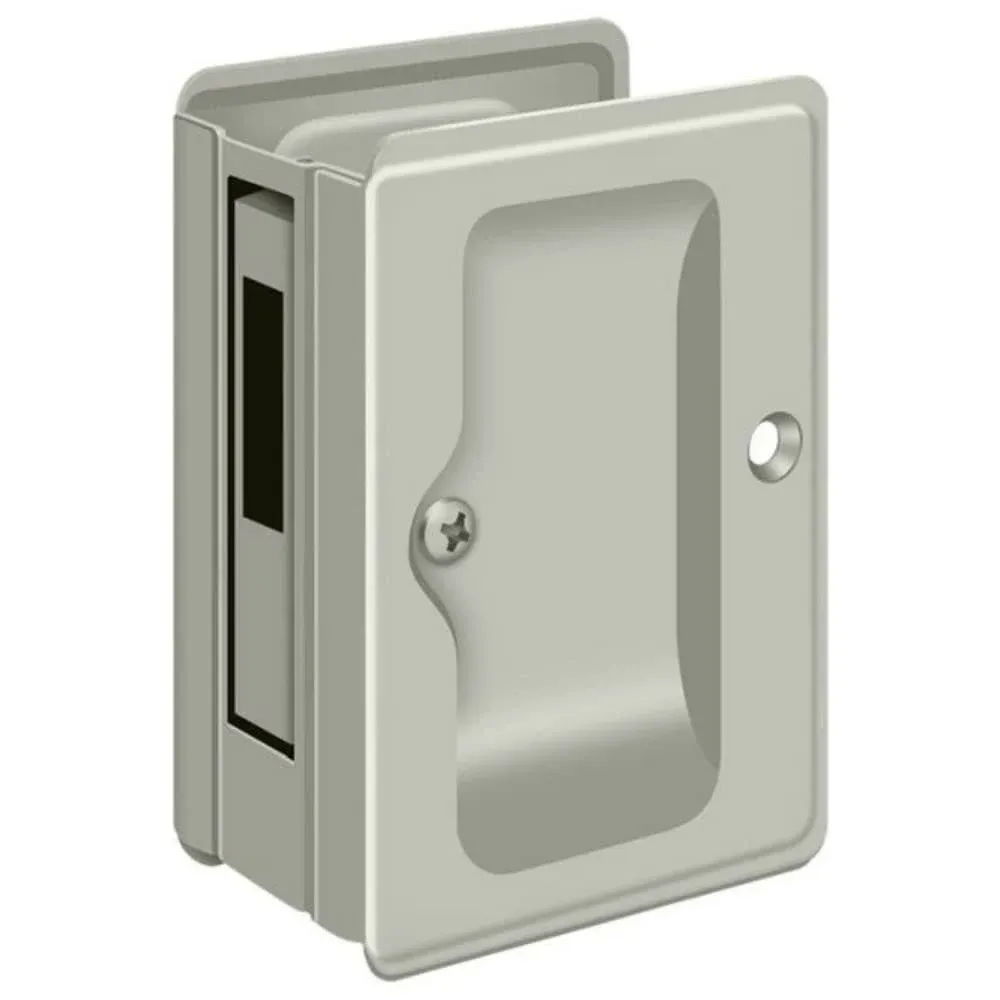 Deltana 3-1/4 Inch Tall Adjustable Pocket Door Lock for Passage | SDPA325U10B