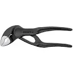 Knipex Cobra® XS Pipe Wrench and Water Pump Pliers grey atramentized, embossed, rough surface 100 mm (self-service card/blister) 87 00 100 BK 