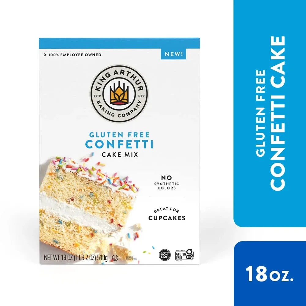 King Arthur 18 oz Gluten Free Confetti Cake Mix